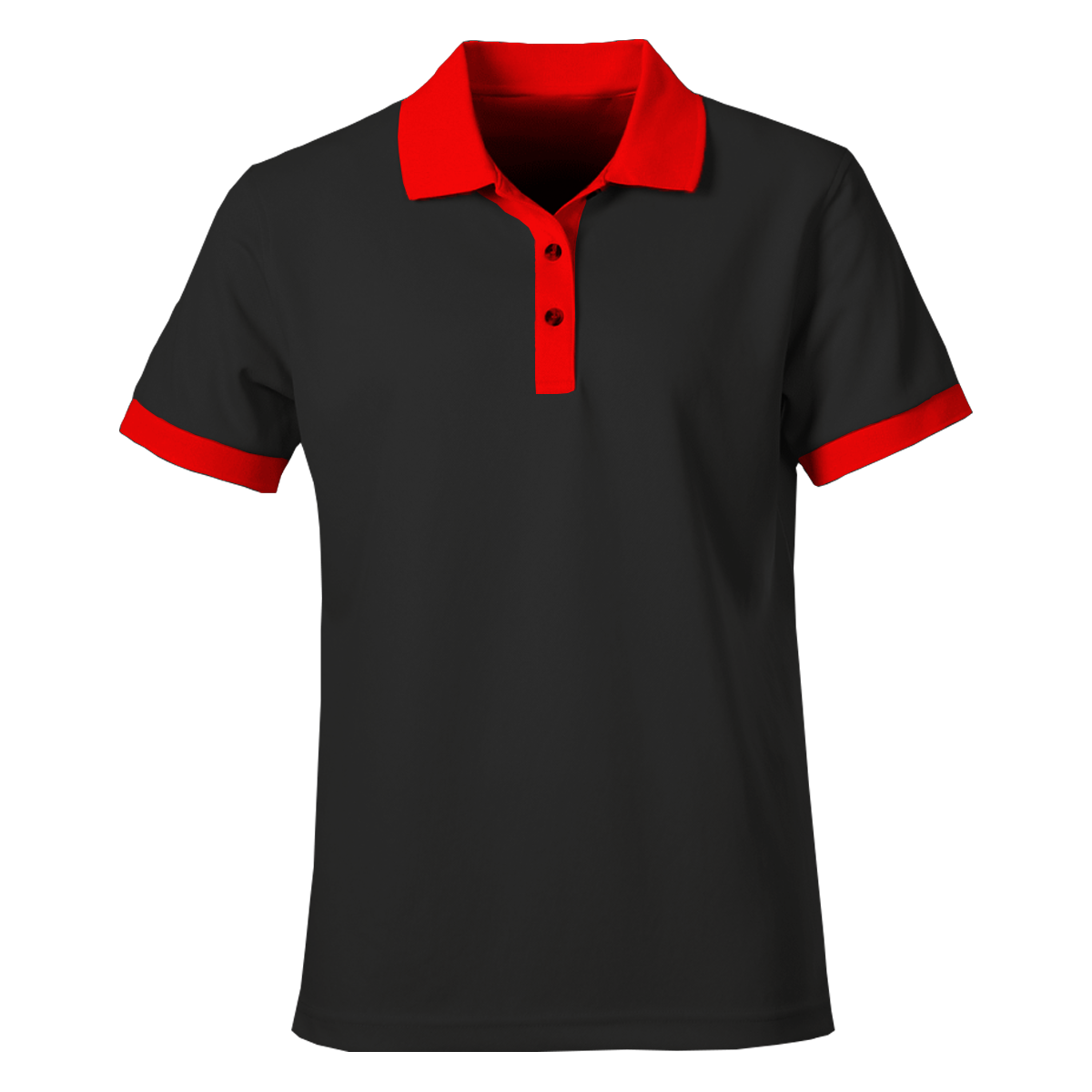 Black Collar Red Polo T-Shirts