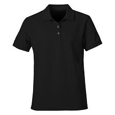 Black Plain Polo T-Shirts