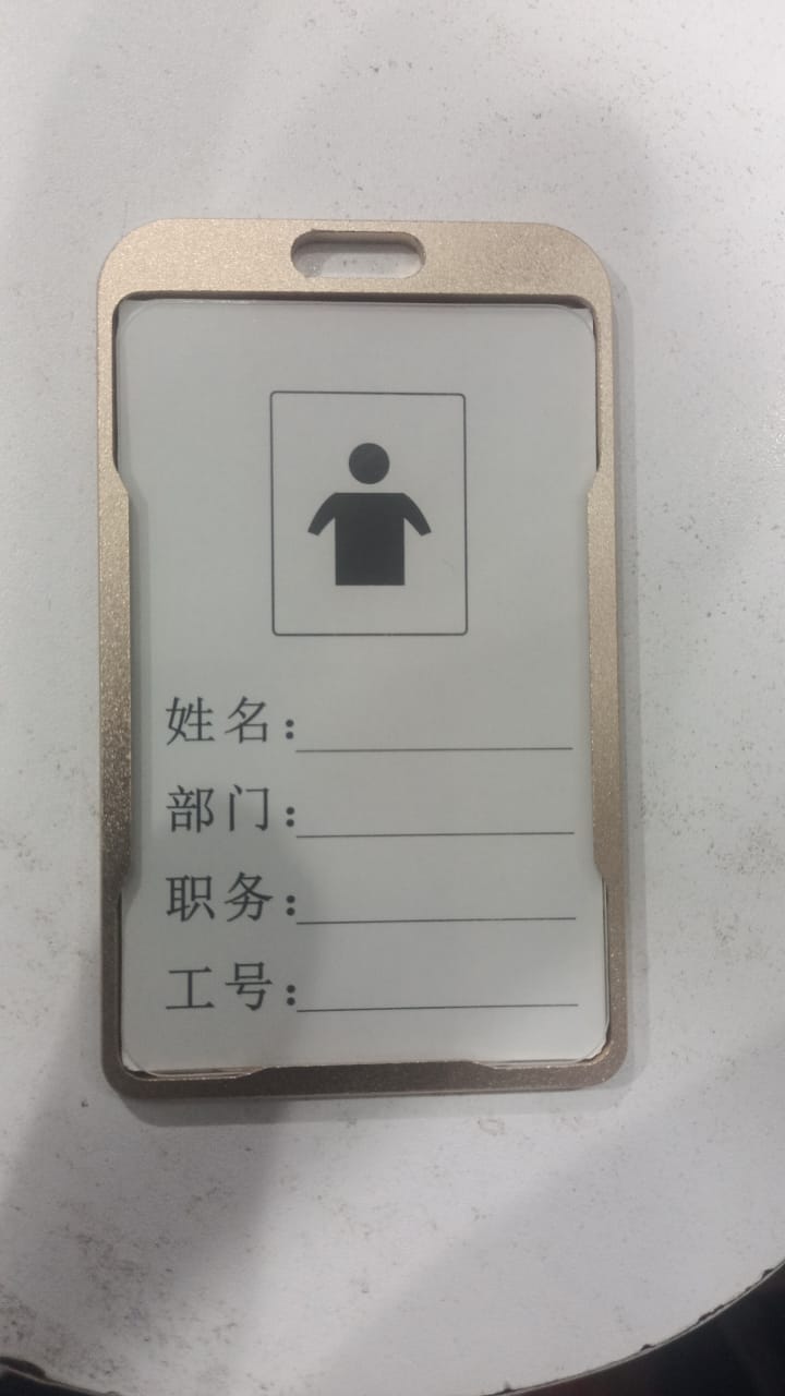 Bronze Metallic Name Tag holder