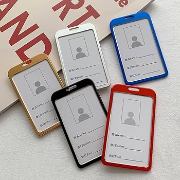 Black Metallic Name Tag holder