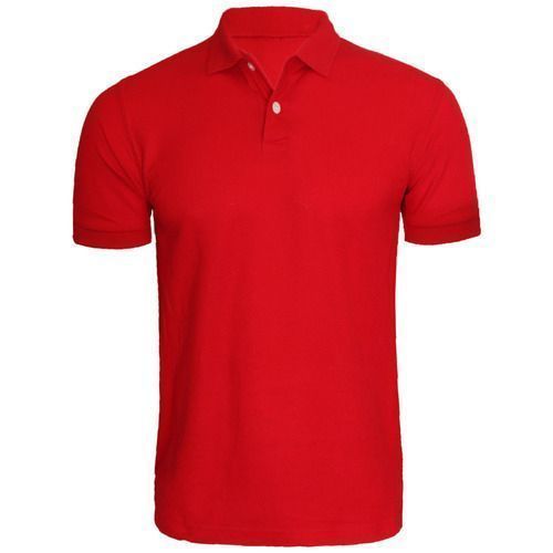Red Plain Polo T-Shirts