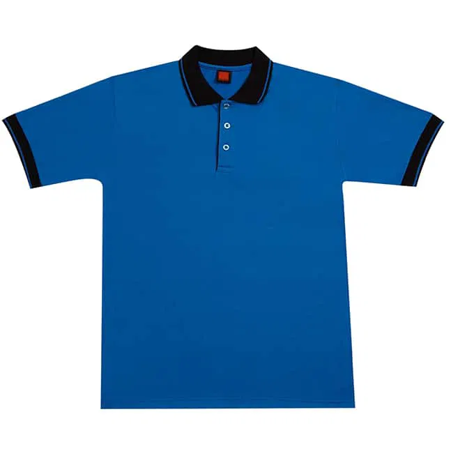 Royal Blue Collar Black Polo T-shirts