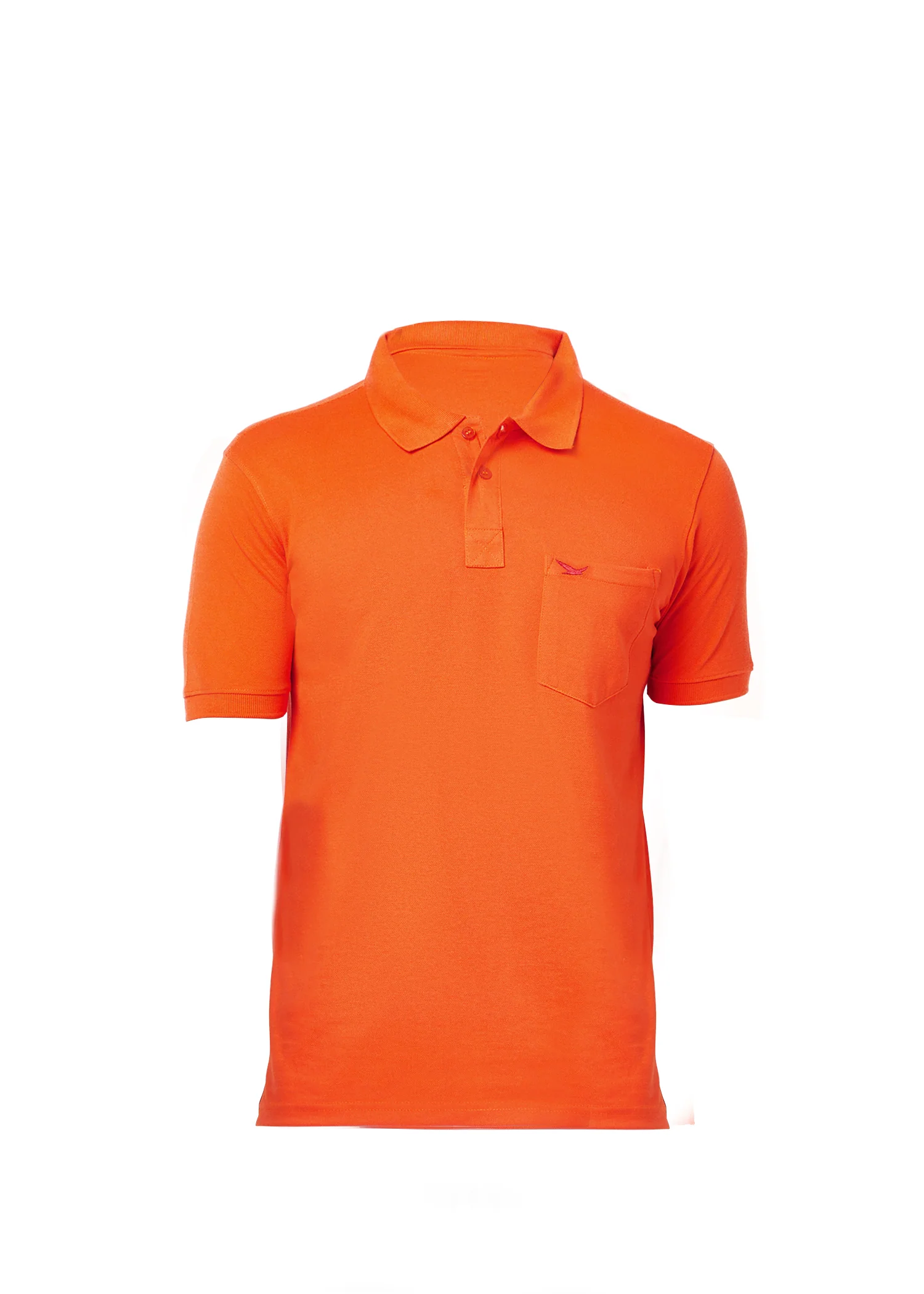 Orange Plain Polo T-Shirts