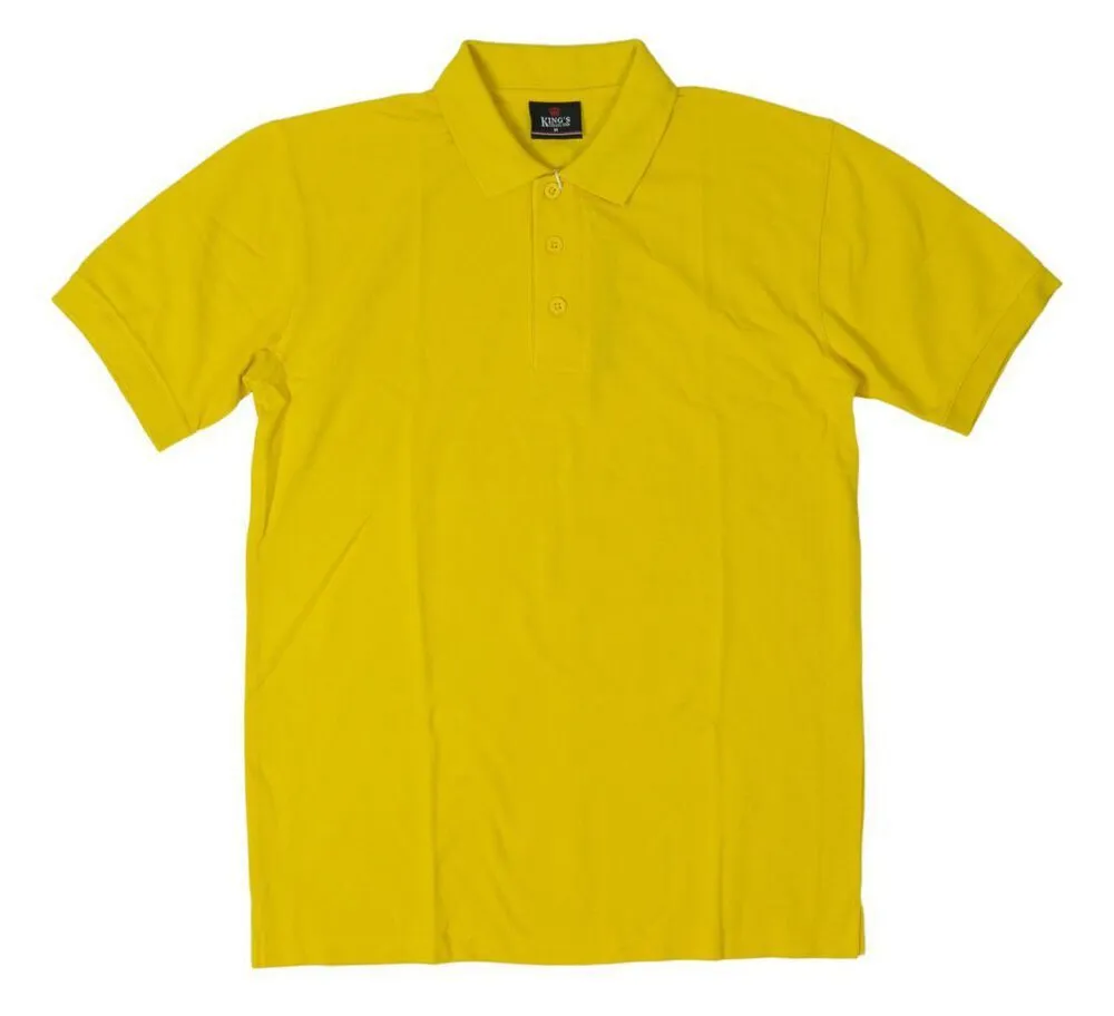 Yellow Plain Polo T-Shirts