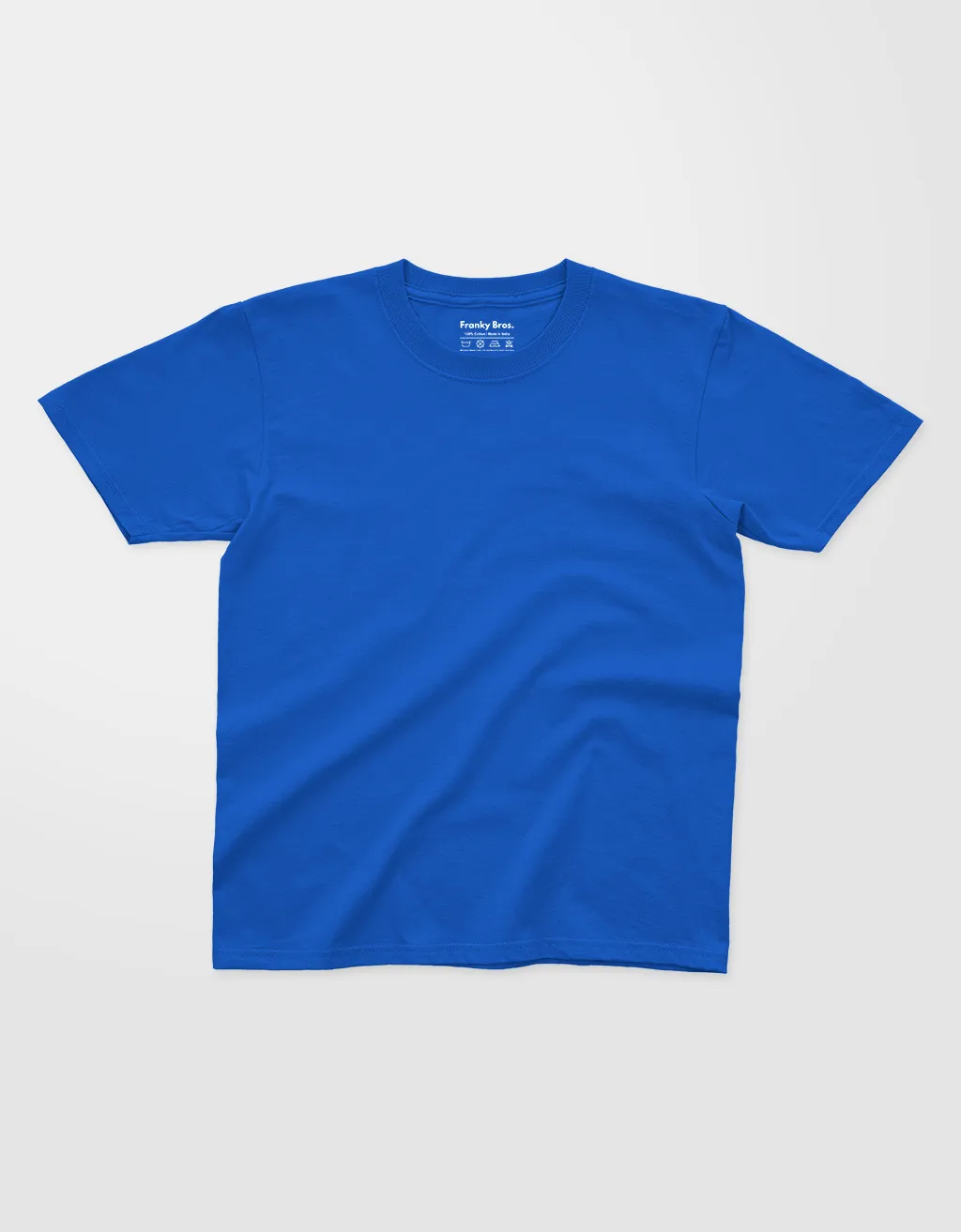 Kids Royal Blue Round Neck T-shirts