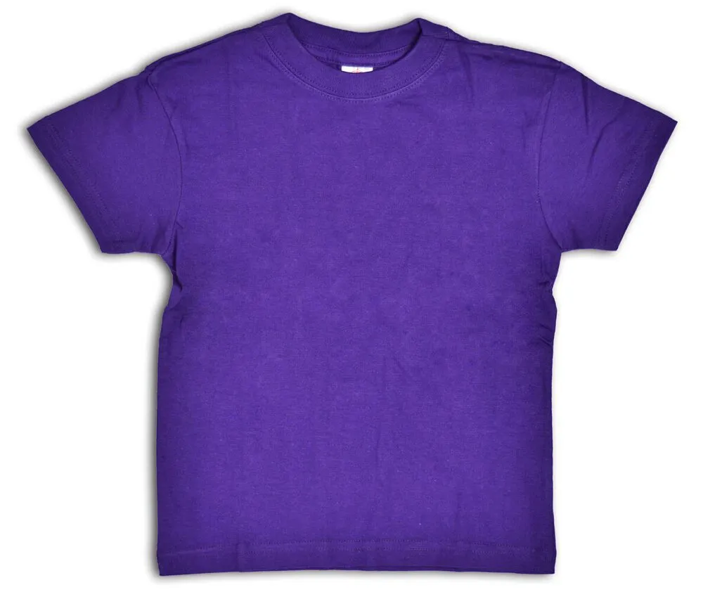 Kids Purple Round Neck T-shirts