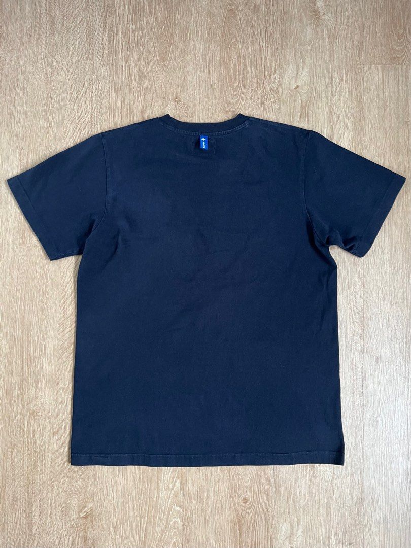 Kids Navy Blue Round Neck T-shirts