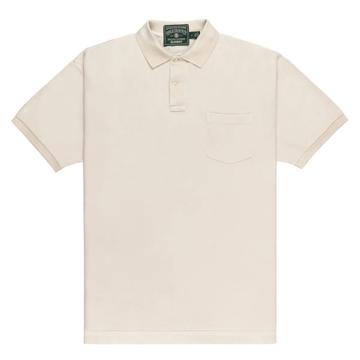 Beige Collar White Polo T-Shirts