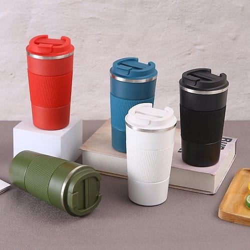 Black Classic Java Coffee mugs With rubber holder