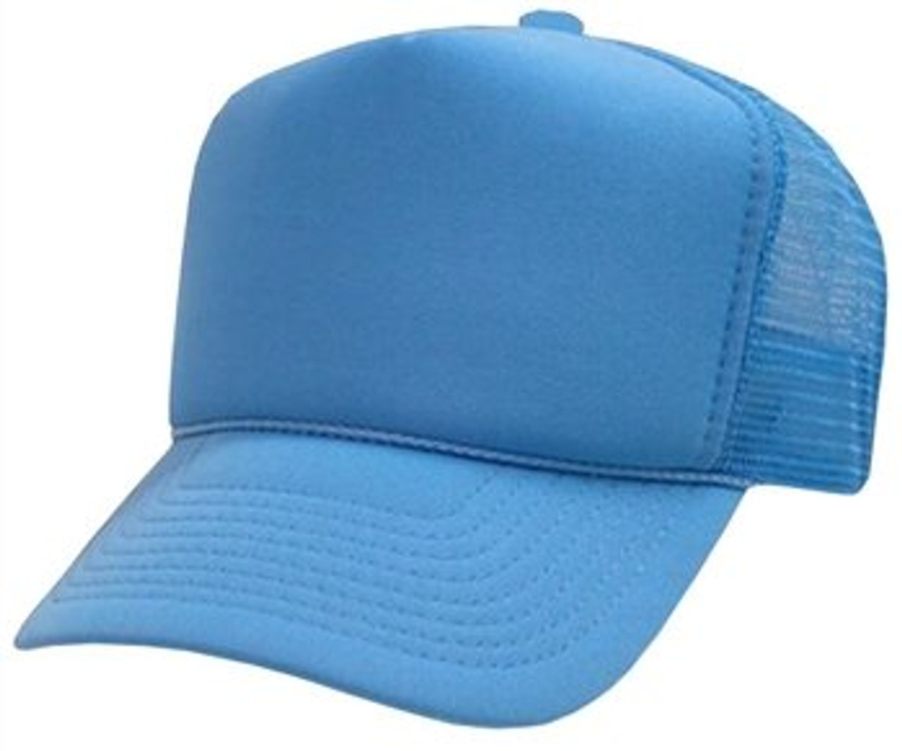 Cyan Blue Mesh trucker caps