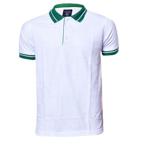 White Collar Kenya Green Polo T-Shirts