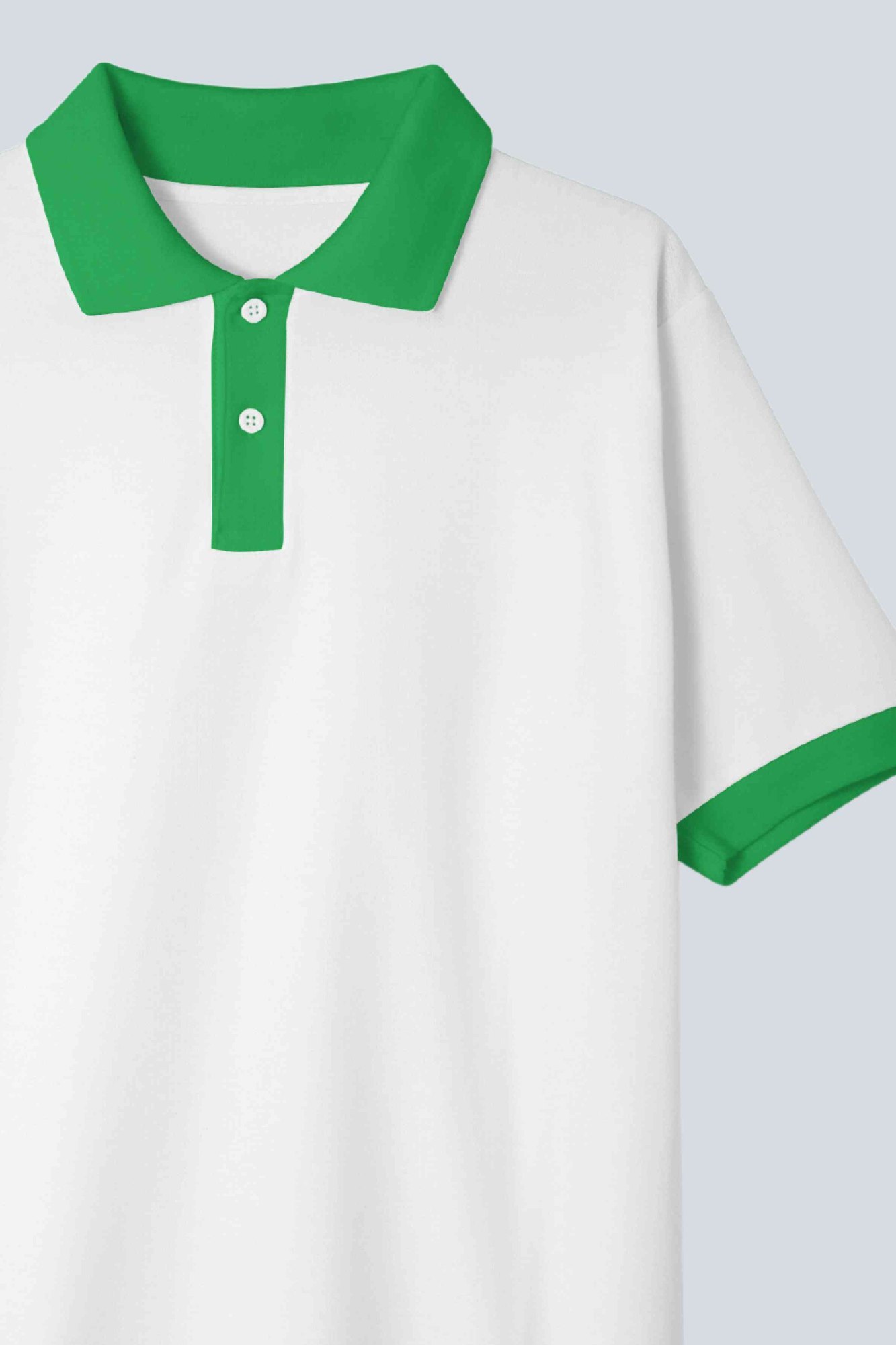 Cream Collar Safaricom Green Polo T-Shirts