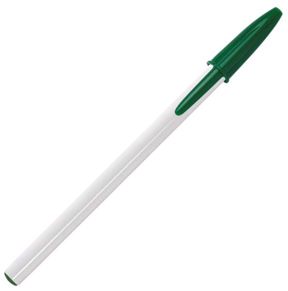 White -Green  Bic pens