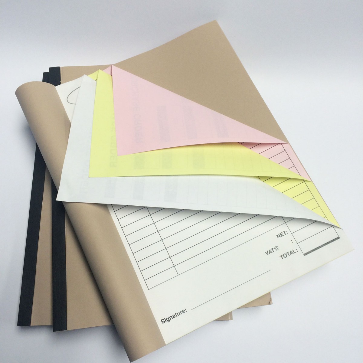 A4 Triplicate receipt booklets Full Color