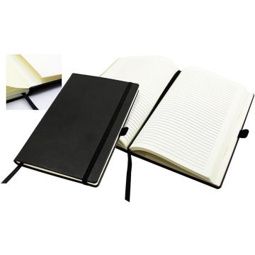 Black A5 Middle Strap Notebooks