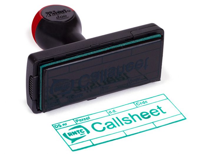 Stamp NO.2570 Rectangular Shiny Duo Non Dater