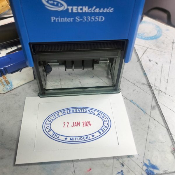 Stamp NO.3355D oval DATER