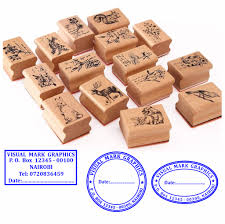 Wooden stamps