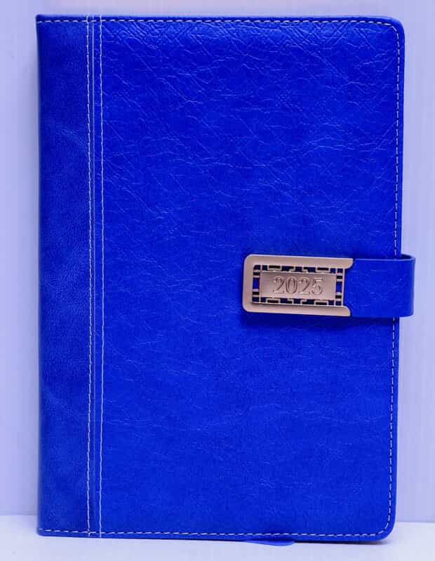 Blue A4 center buckle Diaries 2025