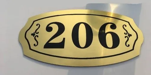 A5 PVC Gold door tags Signs