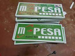 MPESA Sign Board