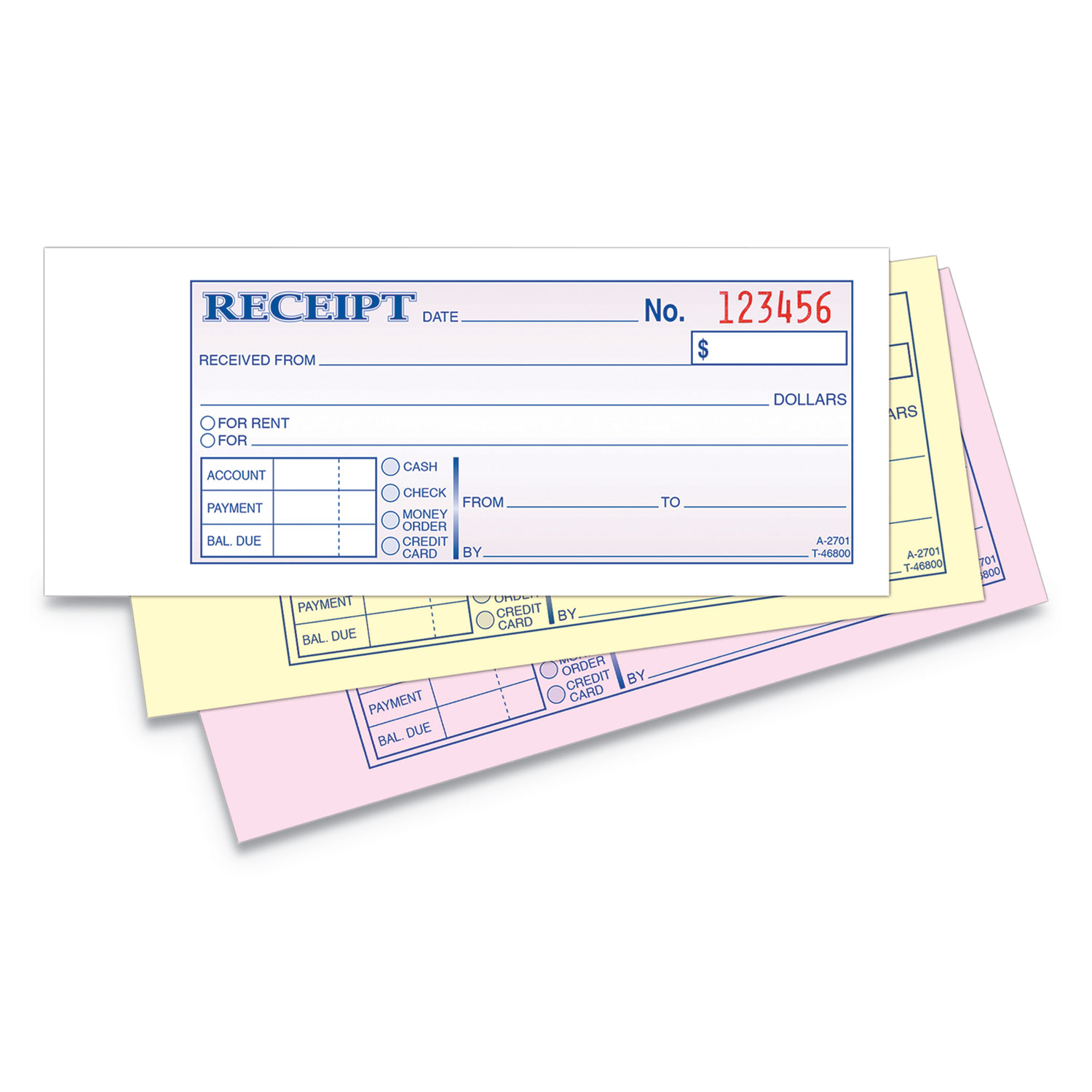 DL Duplicate receipt booklets Single Color