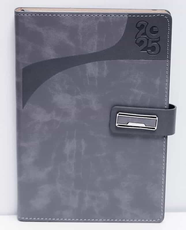 A5 Grey Center Buckle 2025 Diaries