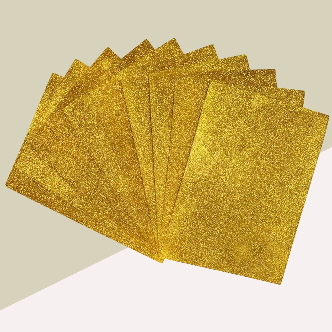 Glitter Gold paper A4