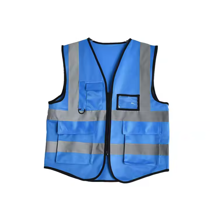 CYAN Blue semi-executive reflectors with pockets and zip