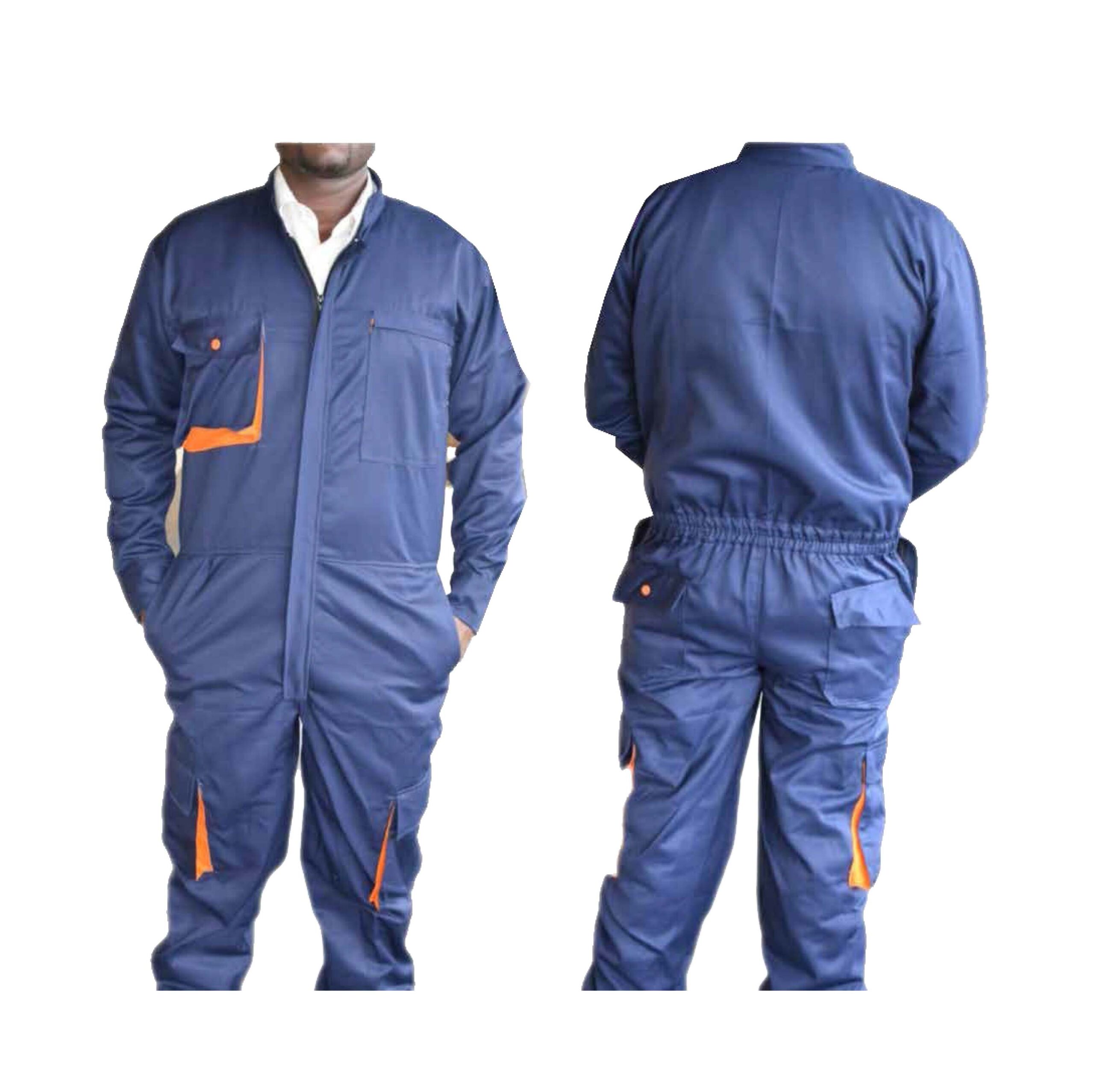 Navy Blue Cargo Overall – Twill Material   .